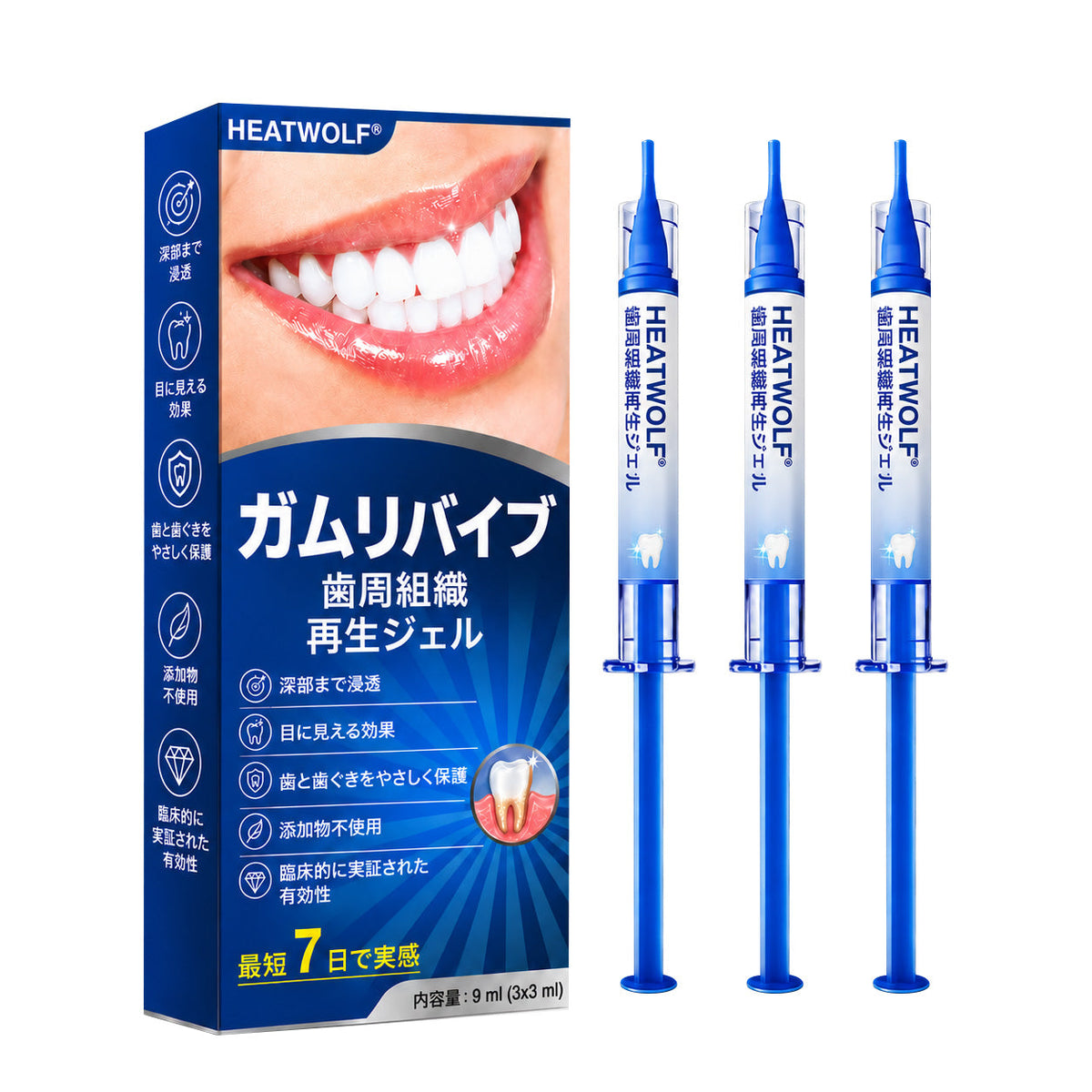 🇯🇵 👨‍⚕️✅🦷 HEATWOLF® GumRevive – 歯周組織修復ジェル 🦷✨2️⃣