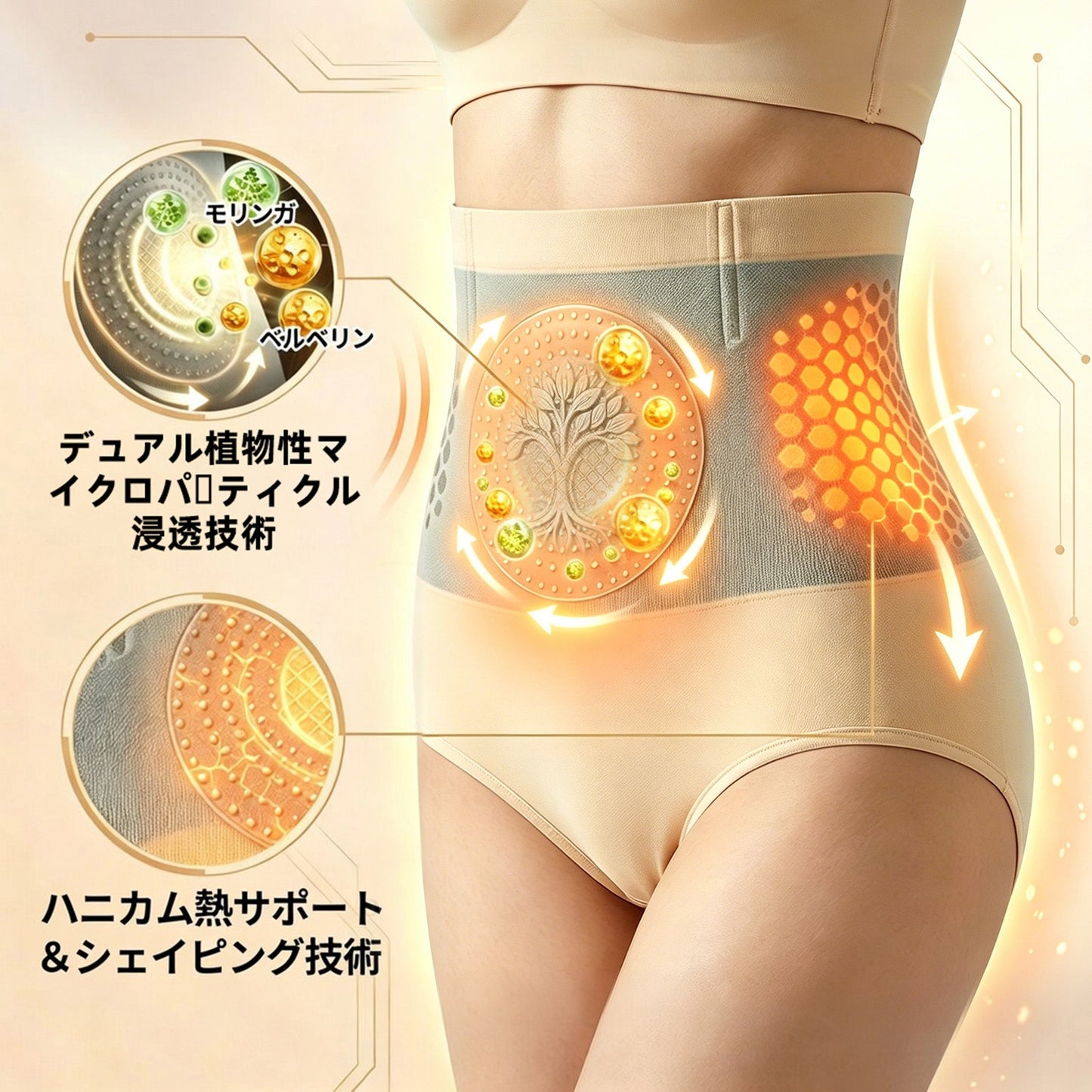 公式ブランドストア📢🐗 4️⃣| 👨‍⚕️ 𝐋𝐔𝐂𝐊𝐘𝐒𝐎𝐍𝐆® 𝟐𝟎𝟐𝟔 モリンガ＆ベルベリン配合 𝟒-𝐢𝐧-𝟏 マイクロ粒子 シェイプアップ＆脂肪燃焼ショーツ 💐💐