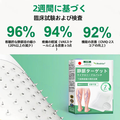 𝐉𝐏👨‍⚕️👍✅𝐇𝐞𝐚𝐥𝐫𝐢𝐳𝐞® 𝐕𝐞𝐢𝐧𝐓𝐚𝐫𝐠𝐞𝐭 マイクロニードルパッチ ⚡即時の快適さ、長期的な結果⏰