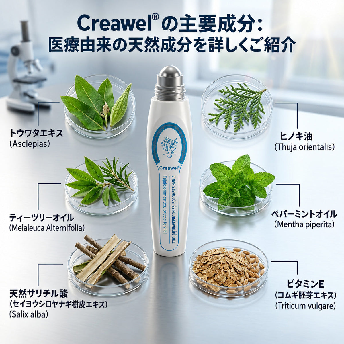 🇯🇵 👨‍⚕️🖋️Creawel® 公式ストア｜7日間集中ケア｜首元・デコルテの気になるポツポツを毎日ピンポイントケア🖋️🌕🍃