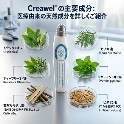 🇯🇵 👨‍⚕️🖋️Creawel® 公式ストア｜7日間集中ケア｜首元・デコルテの気になるポツポツを毎日ピンポイントケア🖋️🌕🍃
